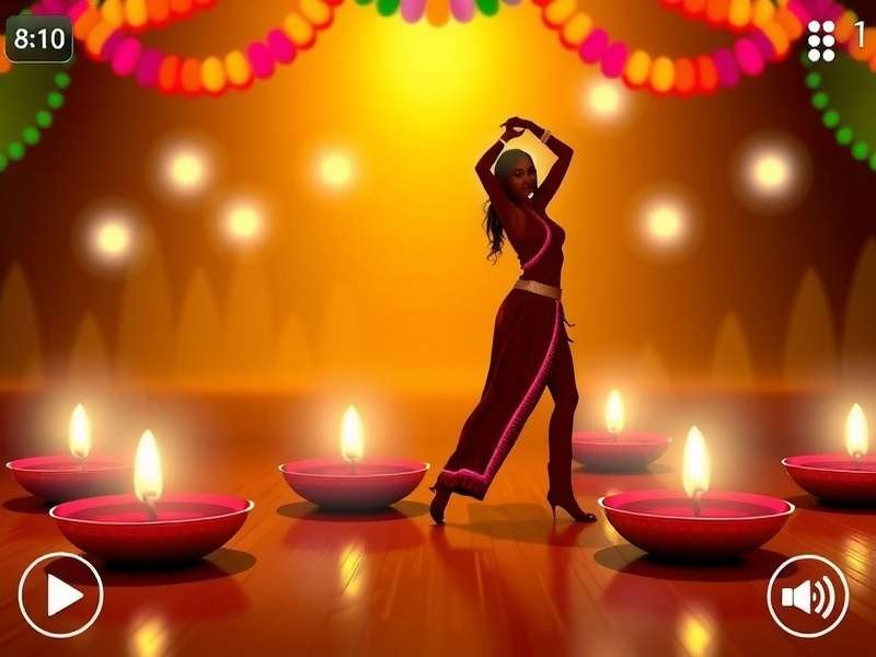 Bollywood Dance Fiesta Festival Event Bollywood Dance Fiesta Diwali event screenshot with virtual diyas and festive dance moves